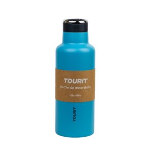 TOURIT 600ml 20 oz Sport Bottle with Chug Lid