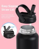 TOURIT Sport Bottle with Straw Lid & Handle - Image 9