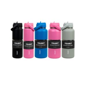 TOURIT Sport Bottle with Straw Lid & Handle